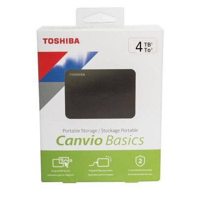 4TB External/2.5"  TOSHIBA CANVIO BASICS  p/n HDTB540EK3CA USB 3.0